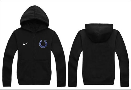 NFL Men's Nike Indianapolis Colts Authentic Logo Pullover Hoodie - Black